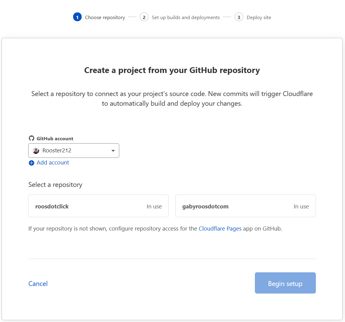 Pick your site console in CloudFlare dashboard